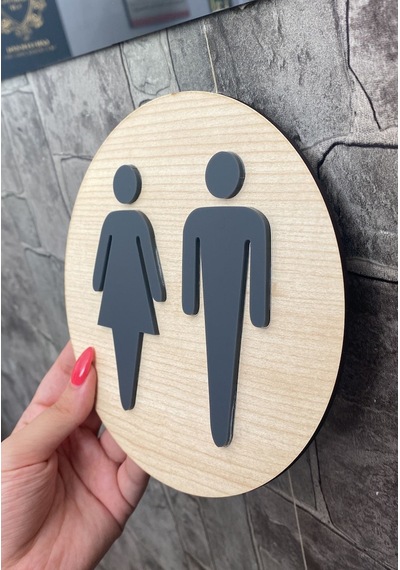 Akçaağaç Serisi Wc Yönlendirme Levhası