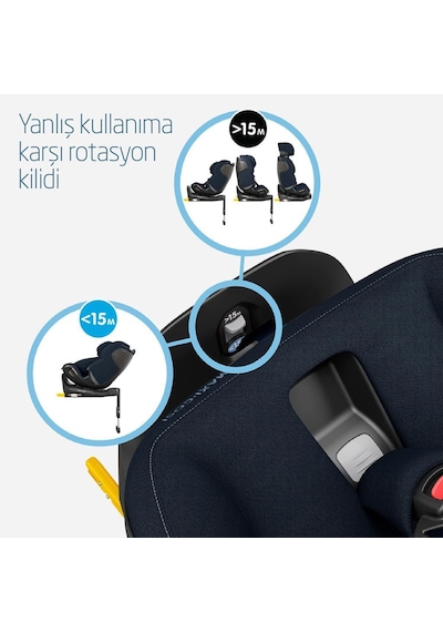 Maxi-Cosi Emerald 360 Pro I-Size Dünyanın İlk Kızaklı, Araç Dışına Çıkabilen, ADAC'lı 0-36 kg Bebek Oto Koltuğu