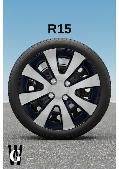 Renault Vel Satis 15 İnç Jant Kapağı 4 Adet Siyah Gri C101