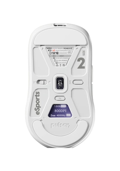 X2h Es White Wireless Size 2 Medium 8k Hz Kablolu + 4k Hz Kablosuz Simetrik Gaming Mouse Px2hes22 Diğer