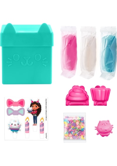 Gabby's Dollhouse Gizemli Turkuvaz Kutu Oyun Hamuru Seti Turkuaz