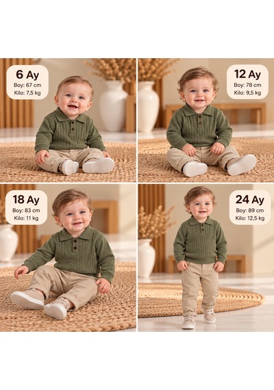 Maxx Kelın Erkek Çocuk Kapüşonlu Peluş Görünümlü Kapitone Mont Pantolon Tişört 3'lü Takım 9-12-18-24 Ay Kahverengi Maxx Kelın Erkek Çocuk Kapüşonlu Peluş Görünümlü Kapitone Mont Pantolon Tişört 3'lü Takım 9-12-18-24 Ay Kahverengi