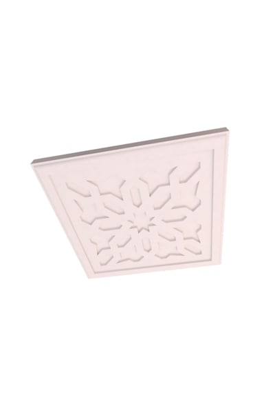 Motifpiyer Gizli İşıklı Led Tavan Göbeği 41-60cm Kare Beyaz