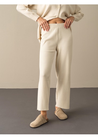 Xint Ekru Regular Fit Pamuklu Triko Pantolon 850861