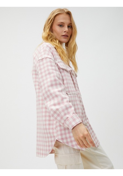 Koton Oversize Oduncu Gömleği Cepli Düğmeli Pembe Desenli 3sak60158pw 3SAK60158PW2D5 Pembe Desenli Koton Oversize Oduncu Gömleği Cepli Düğmeli Pembe Desenli 3sak60158pw 3SAK60158PW2D5 Pembe Desenli