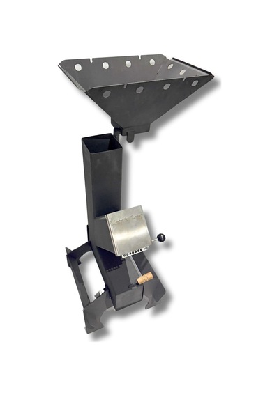 Çok Fonksiyonlu Izgaralı Roket Pelet Sobası Ve Odun Sobası - Rocket Grill