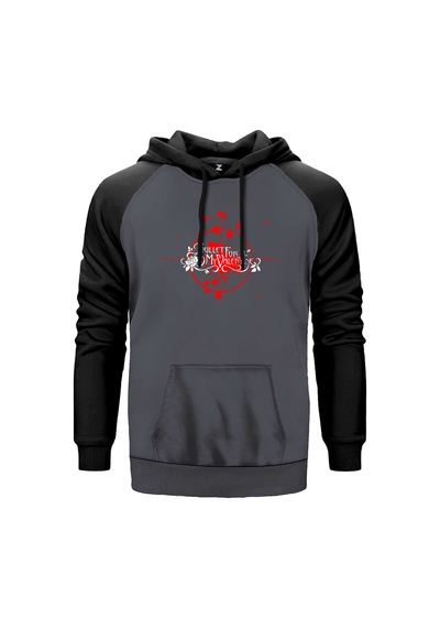 Bullet For My Valentine Target Gri Renk Reglan Kol Sweatshirt