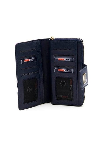 Silver Polo Sp928 Kadın Cüzdan & Kartlık Ekose Lacivert-lacivert