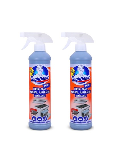 Highgenic Fırın Ocak Mangal Aspiratör Temizleyici 500 Ml 2'li Set Diğer