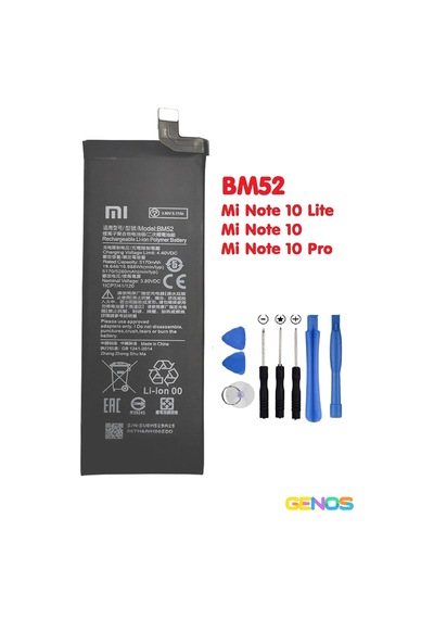 Xiaomi Bm52 Mi Note 10 Lite / Mi Note 10 / Mi Note 10 Pro Batarya Pil + Tamir Seti