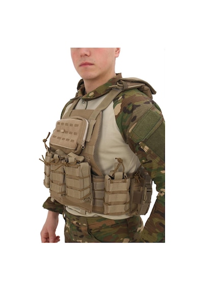 Single Sword Kasırga Tactical Balistik Plaka Takılabilen Açık Cepli Hücum Yeleği Bej