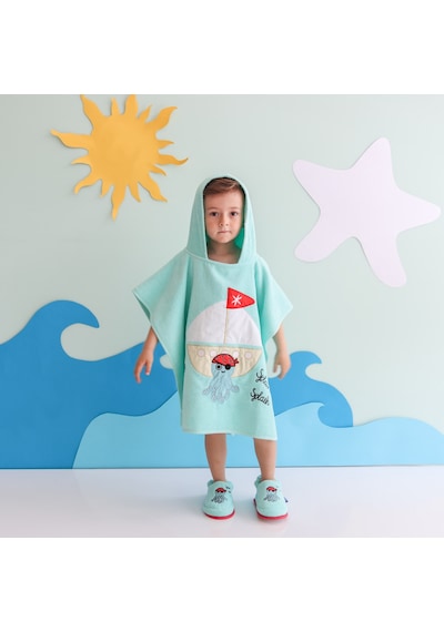 Milk&Moo Denizci Ahtapot Çocuk Panço ve Ev Terliği