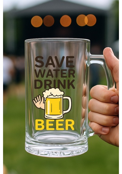 Baskılı Bira Bardağı Save