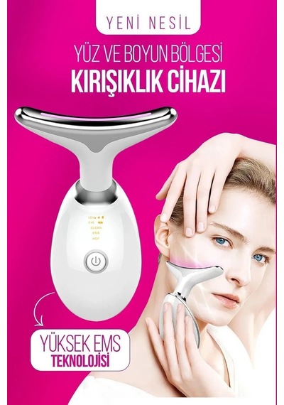 Yüz Ve Boyun Kırşıklık Giderici Ems Güzellik Cihazı Gıdı Yüz Cihaz