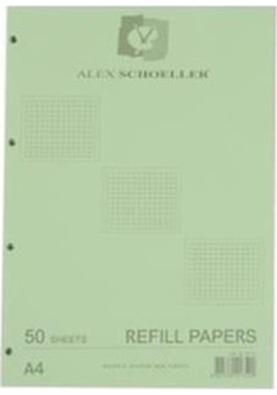 Alex Shoeller Kolej Yedeği A4 Kareli Renkli Alx-872 50'li Paket