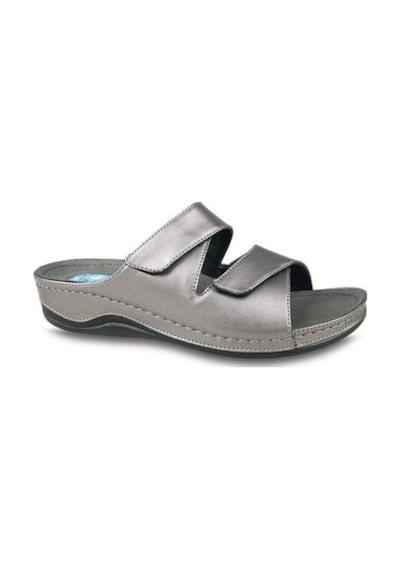Ceyo 9946 Topuk Jelli Anatomik Taban Kadın Terlik Platin 36-40 Platin