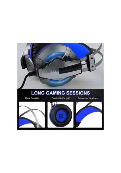 Eksa E800 Gaming Kulaklık Oyuncu Kulaklığı Led Işıklı 3.5 mm & Çıkarılabilir Mikrofon ZORE-257910