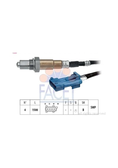 Citroen C4 Oksijen Sensoru 1.6 2005-2011 Facet 108301