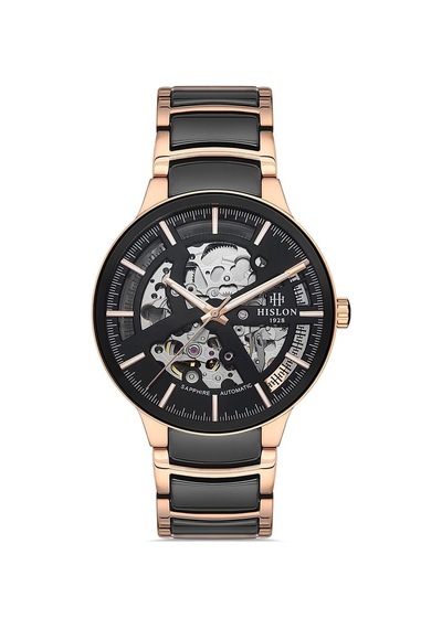 Hıslon Sd110t-16sr Erkek Kol Saati Siyah - Rose Gold