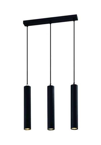 Dekoratif 3 Lü Ada-masa Üstü Metal Sarkıt 23 Cm Texture Siyah-beyaz Günışığı Ampullü