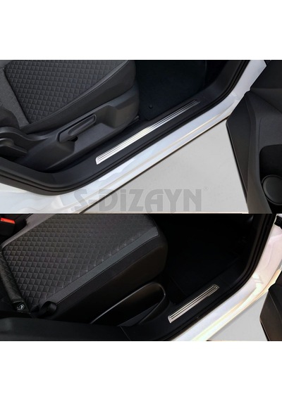 S-Dizayn Volkswagen Tiguan Krom İç Kapı Eşiği 4 Prç. 2016 Üzeri