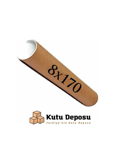 8x170 Cm Kapaklı Silindir Postüp Rulo Gönderi Kutusu 5 Adet