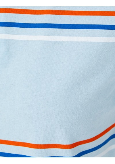 Koton Polo Yaka Tişört Çizgili Pamuklu Mavi Çizgili 1yal18996ık