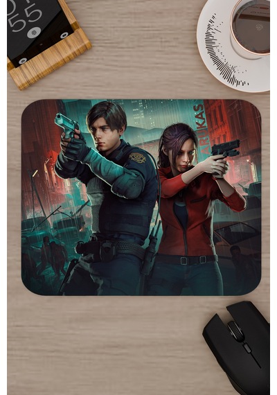 Resident Evil Kaymaz Dikişli Kauçuk Oyuncu Mousepad V2 - 22x18 Gaming Mouse Pad Fare Altlığı