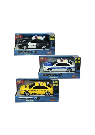 Nessiworld 1:16 Sesli Işıklı Polis Ve Taksi