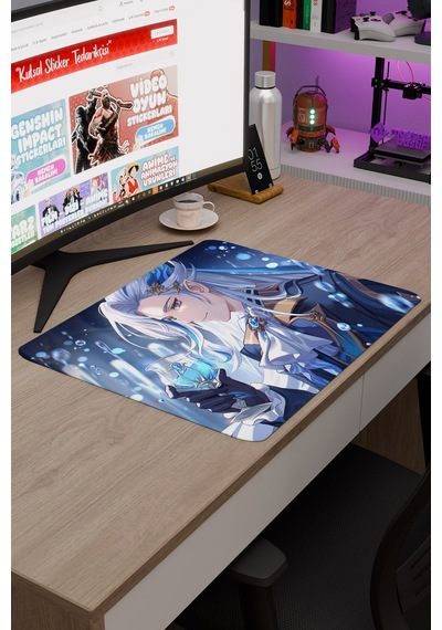 Neuvillette Genshin Impact Anime Gacha V3 - 48x40 Xl Gaming Mouse Pad Fare Altlığı