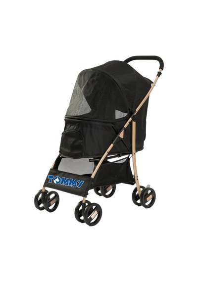 Tommy - 504 - Evcil Hayvan Arabası Siyah 67 47 98cm - Kmrsfres - Max 15kg