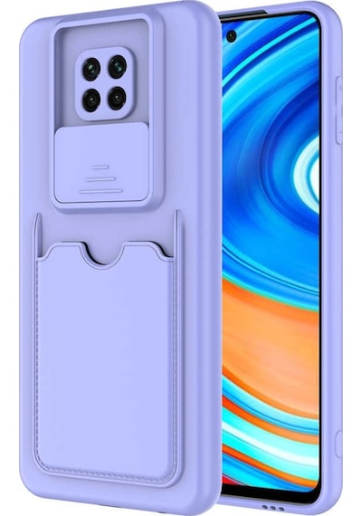 Xiaomi Redmi Note 9 Pro Kılıf Zore Kartix Kartlık Bölmeli Kılıf