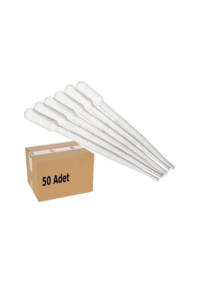 Pastör Pipet 3Ml 50 Adet Plastik Damlalık