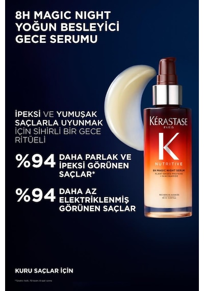 Kerastase Nutritive 8h Magic Night Yoğun Besleyici Gece Serum Duo Set 90 Ml