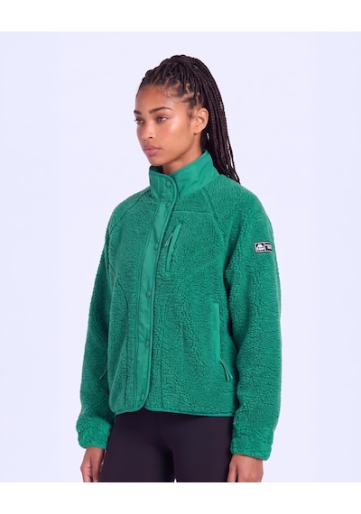 Kappa Authentic Crete 2 Kadın Yeşil Regular Sherpa Mont