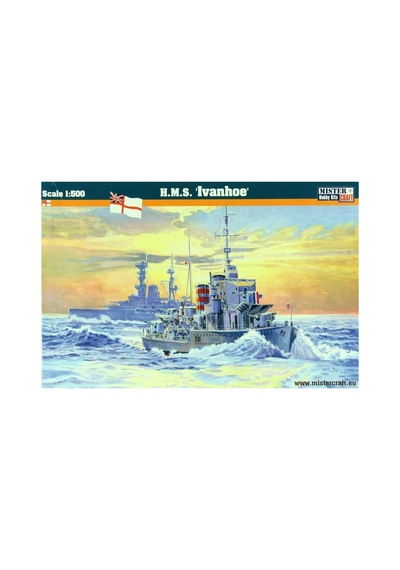 Mistercraft S099 1/500 Hms Ivanhoe Zırhlı Gemi Plastik Model Kiti