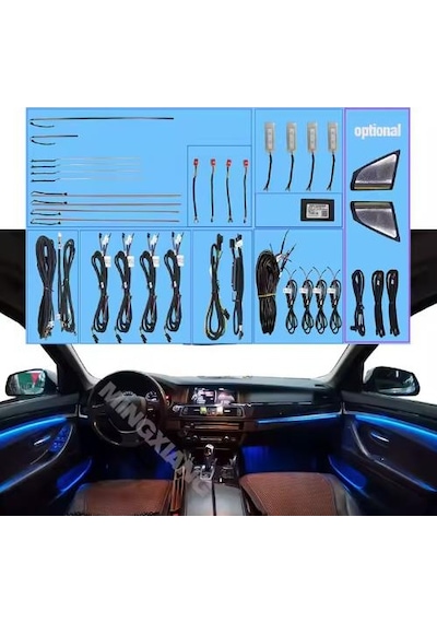 Bmw F10 Özel Trim Uyumlu Ambıyans Seti 9"