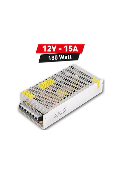 Ids - 12v 15a Metal Kasa Adaptör - Profesyonel A Kalite Tam Yük