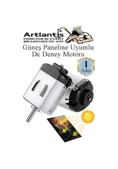 Mini Solar Motor 1 Adet Varistor Dc Motor Güneş Paneline Uyumlu Motor 3 Volt Deney Okul Proje Hobi Yüksek Devirli
