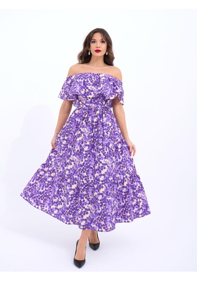 De'charme 6473 Elbise-oklahome City Altın