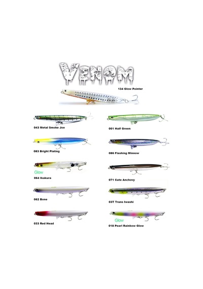 Fujin Venom 120mm 20gr Su Üstü Maket Balık