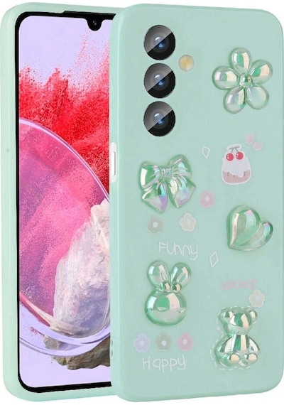 Galaxy Uyumlu  M34 5g Kılıf Kabartma Figürlü Parlak Zore Toys Silikon Kapak