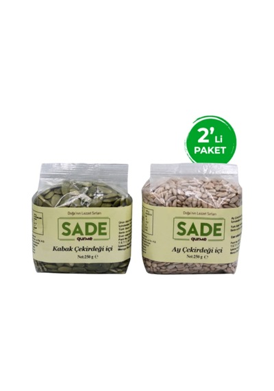 Sade Kabak Ve Ayçekirdeği İçi Paket 250 Gr 2250 G