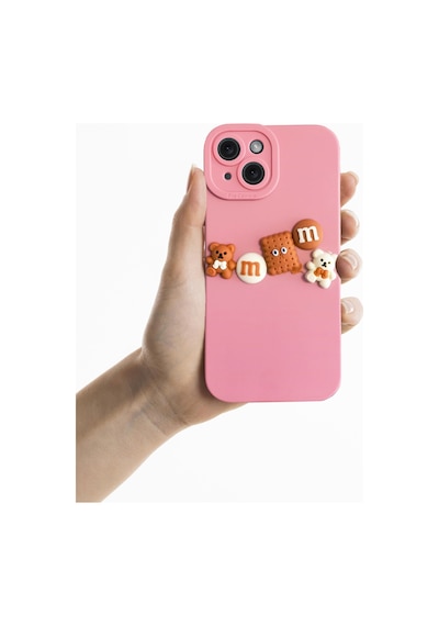 Apple Uyumlu iPhone 14 Kılıf 3d M Bear Kamera Korumalı Silikon Kapak
