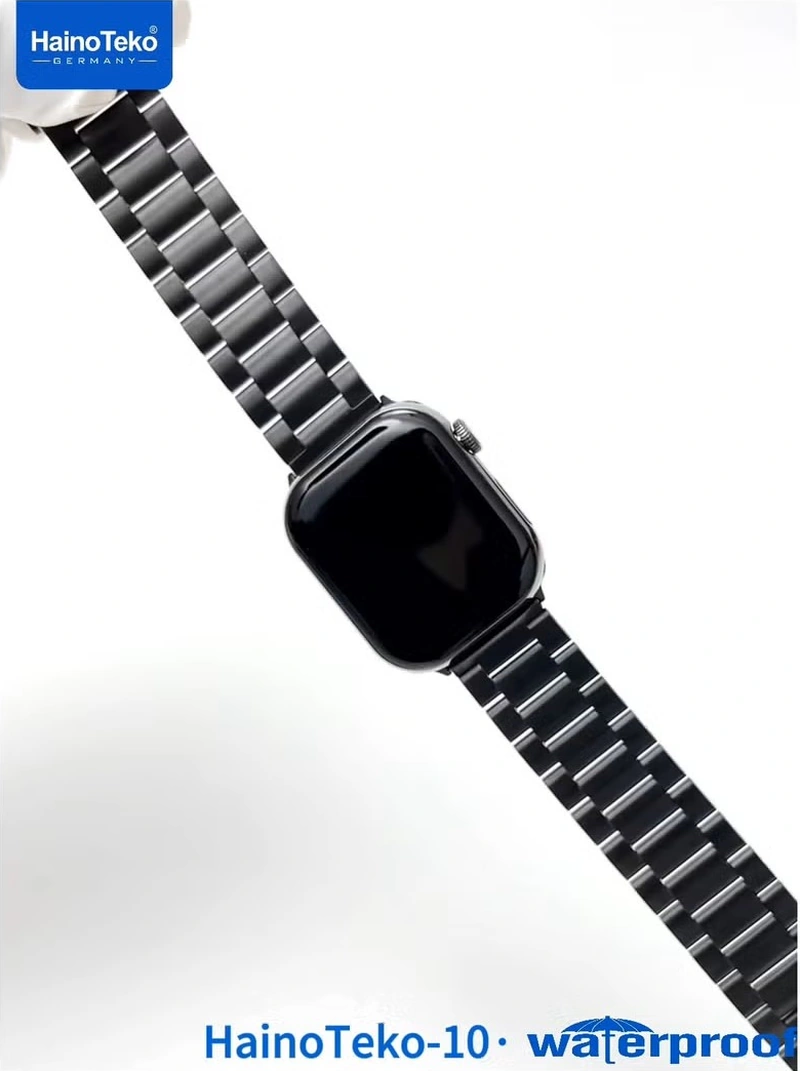 Haino Teko Teko-10 Watch Ultra 10 Amoled Ekran 3 Kordonlu Akıllı Saat Siyah