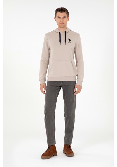 U.s. Polo Assn. Erkek Taş Sweatshirt 50289059-vr049 Taş