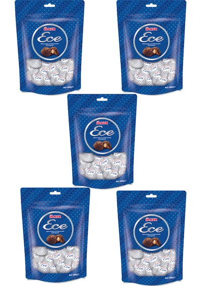 Ülker Ece İkramlık Bütün Fındıklı Sütlü Çikolata 5 x 350 G