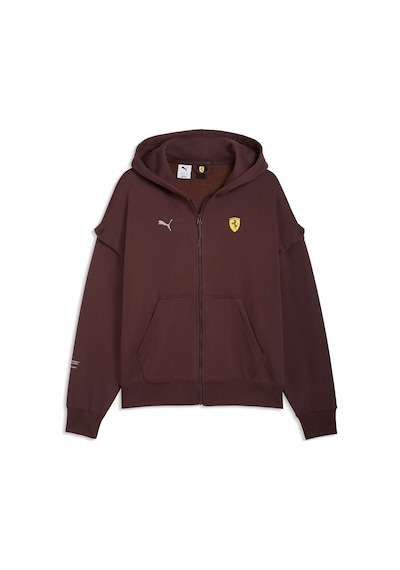 Puma Scuderıa Ferrarı Premıum Erkek Geniş Kesim Kapüşonlu Sweatshırt 634226 13 Kahverengi