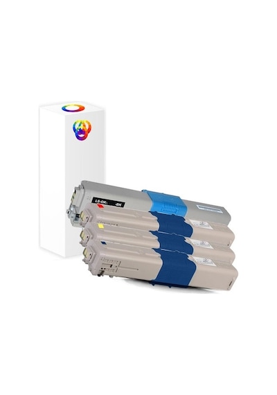 Plusprint C301 Oki Mc332 Uyumlu Toner 1 Takım 4 Renk A+plus