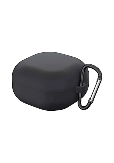 Samsung Galaxy Buds 4 / 4 Pro Uyumlu Kılıf Askılı Mat Silikon Ürün Kulaklık Değildir Siyah